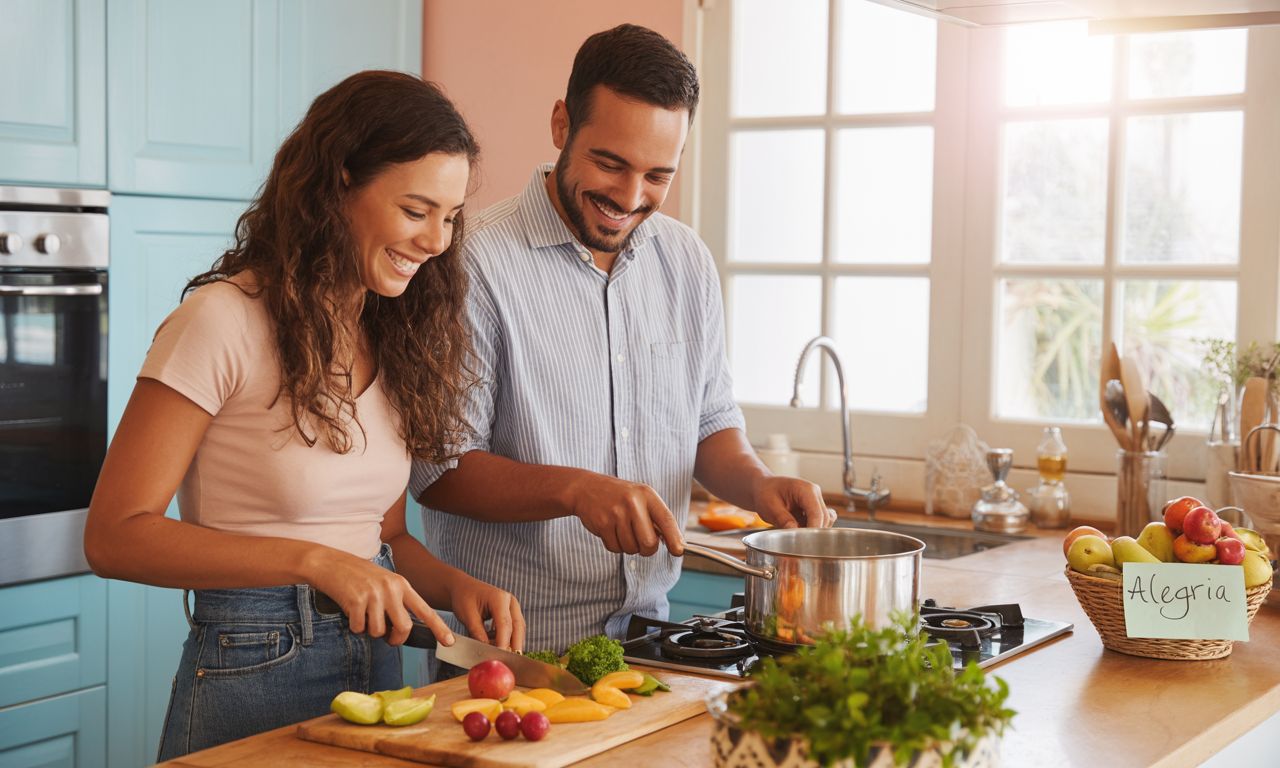 Mulher planejando 2026 com serenidade em ambiente feminino e acolhedor.