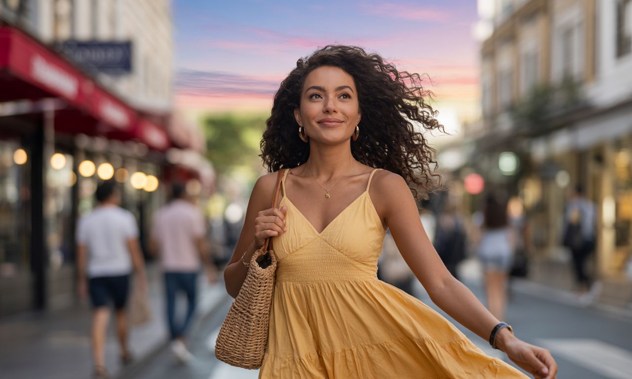 Mulher planejando 2026 com serenidade em ambiente feminino e acolhedor.