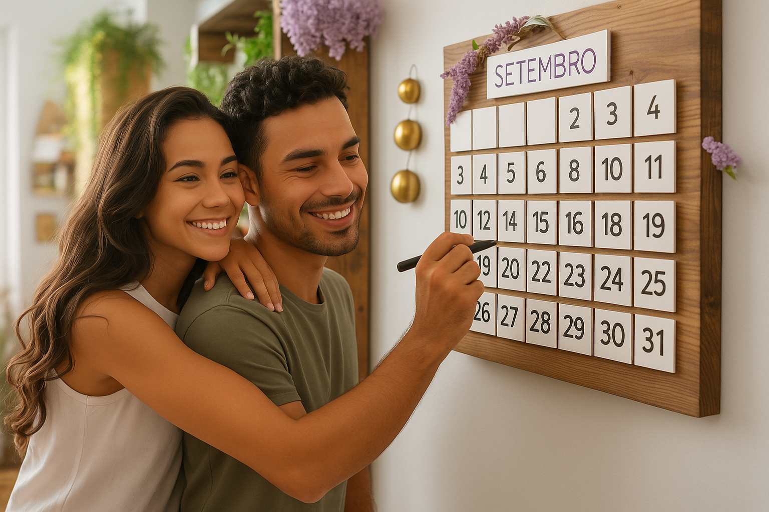 Mulher planejando 2026 com serenidade em ambiente feminino e acolhedor.